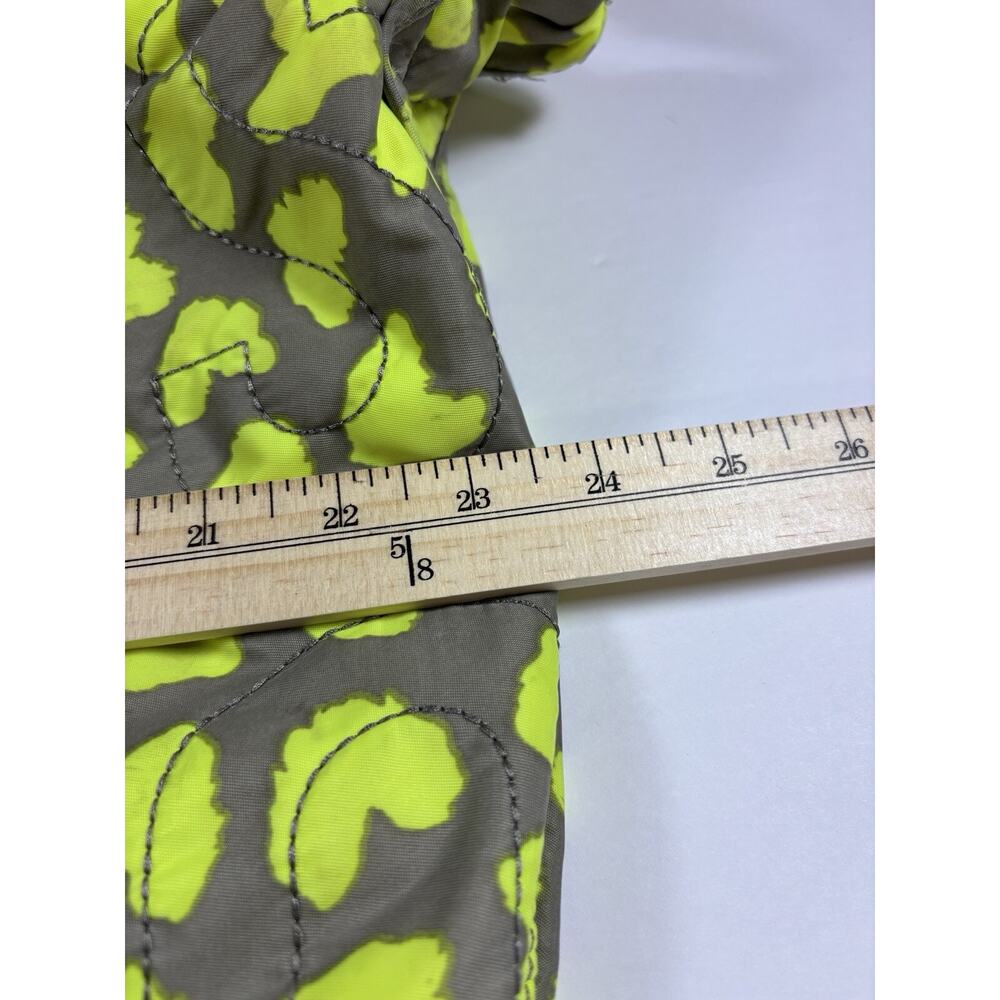 Marc by Marc Jacobs Crossbody Sling Hobo Bag Fluorescent Yellow Grey Heart Print - Picture 8 of 15